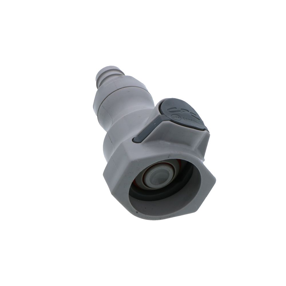 UDC Valved In-Line Hose Barb Coupling Body - 1/2 ID Barb Silicone O-Ring