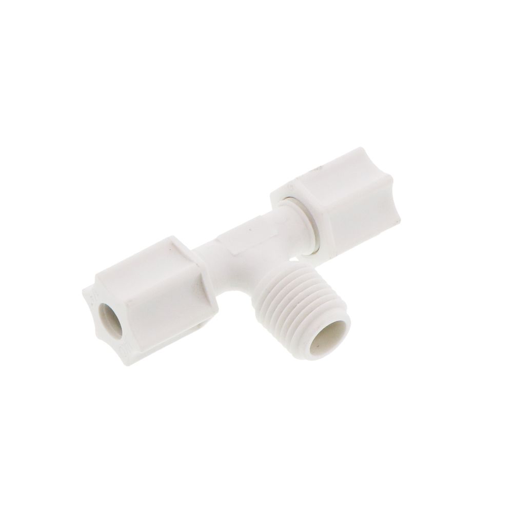 JACO 60-4-4-P-PG Polypropylene Male Branch Tee 1/4 OD Tube x 1/4 MPT