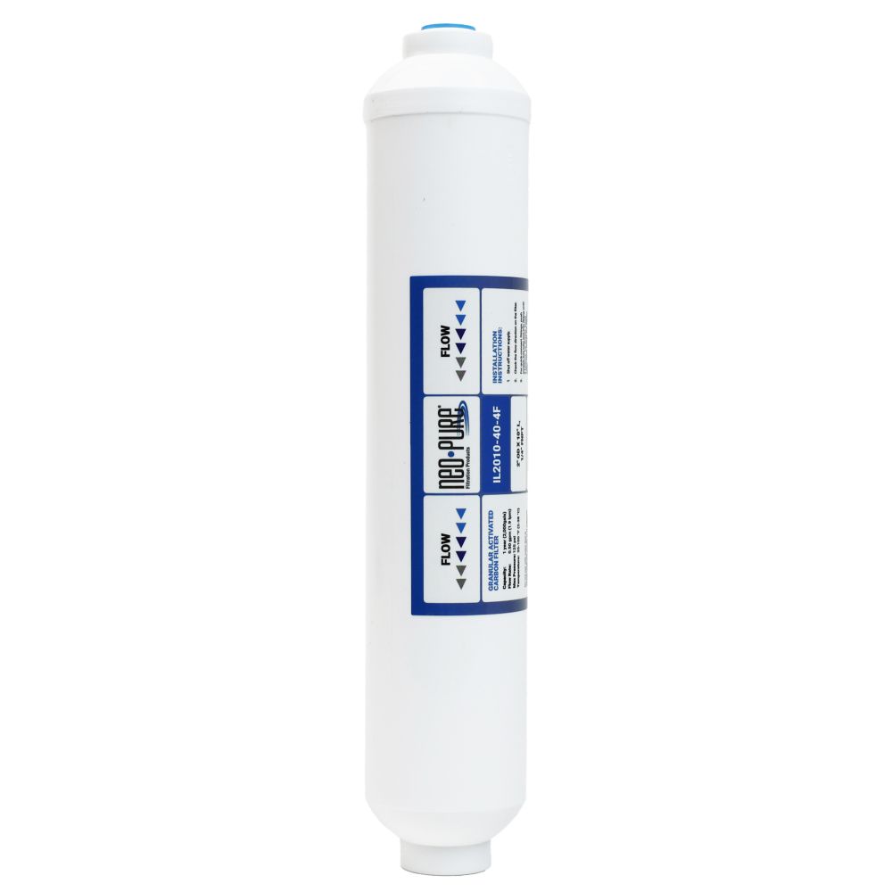 Neo-Pure Inline 2x10 10mic Postfilter GAC CTO 1/4" FNPT