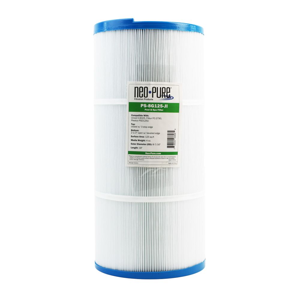 Neo-Pure PS-8G125-JI Pool and Spa Filter 8-7/16" x 18"