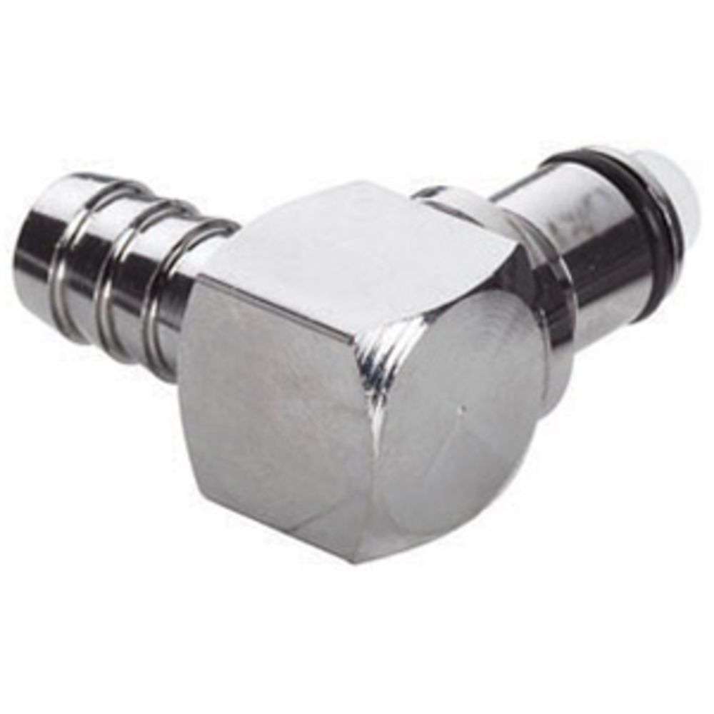 LCD23006 Valved Elbow Hose Barb Coupling Insert 3/8 ID Barb