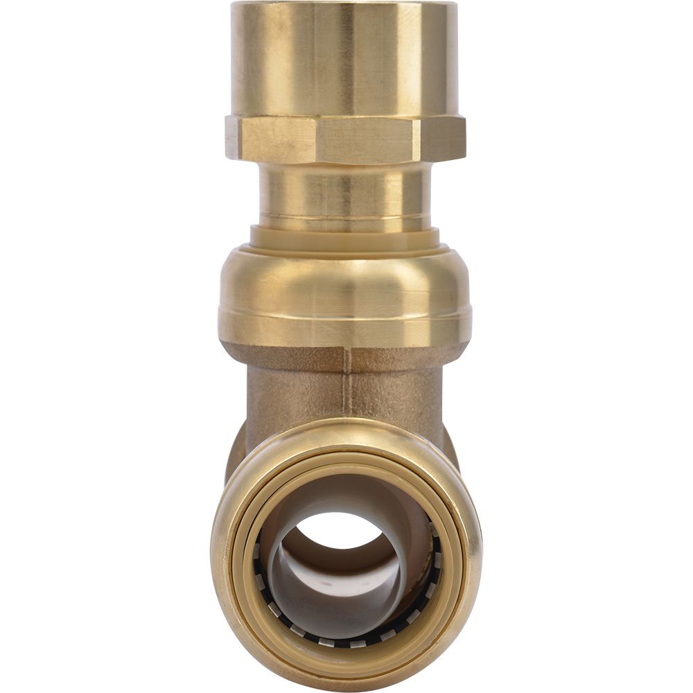 SharkBite® U464LF Lead-Free Brass Push-to-Connect Female Center Tee - 1" x 1" x 1" FPT