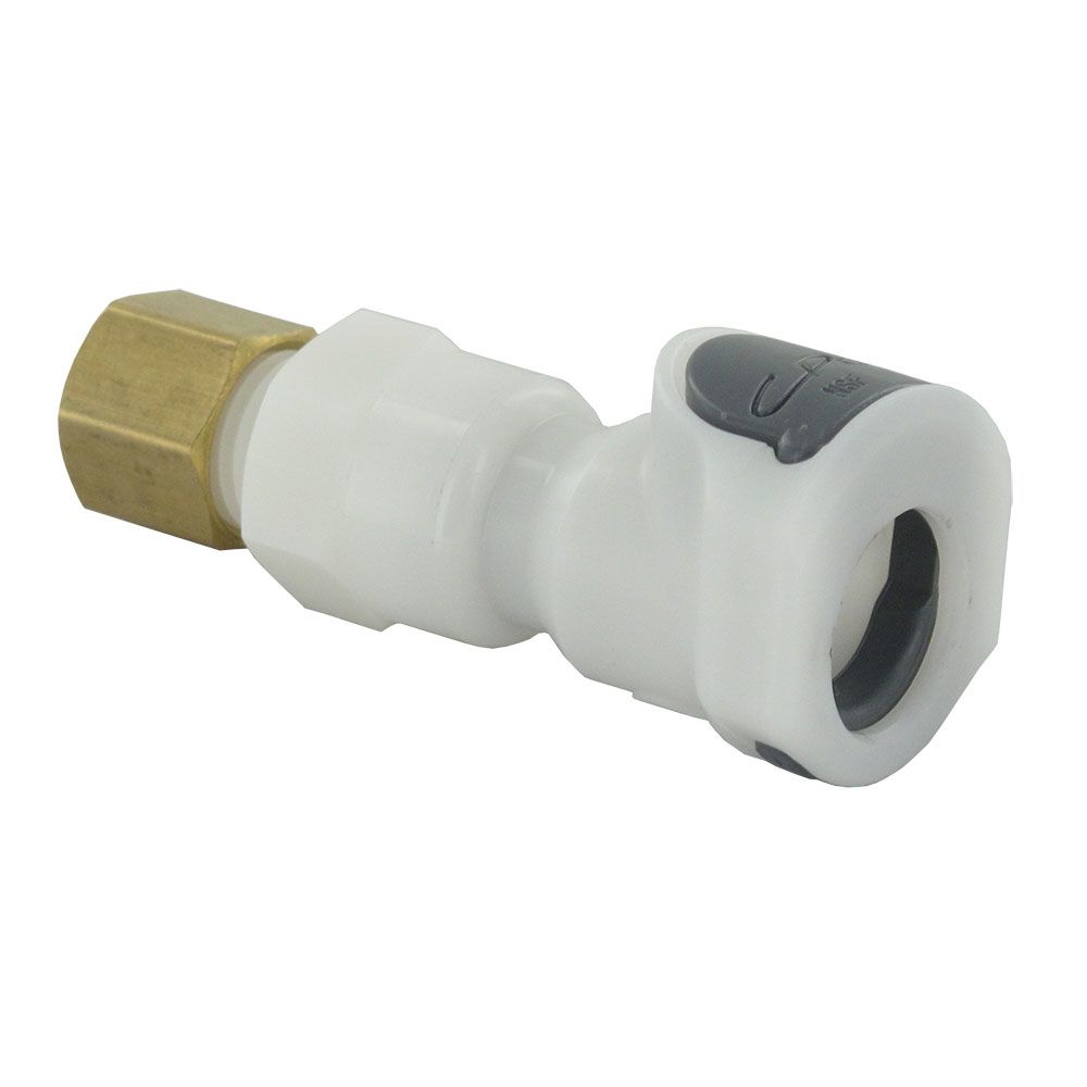 APC NSF Valved In-Line Compression Coupling Body with Shroud - 3/8"