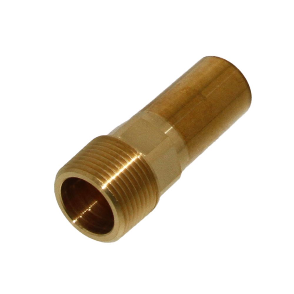 John Guest Brass Male Stem Adapter NPT - 22mm x 3/4 NPT