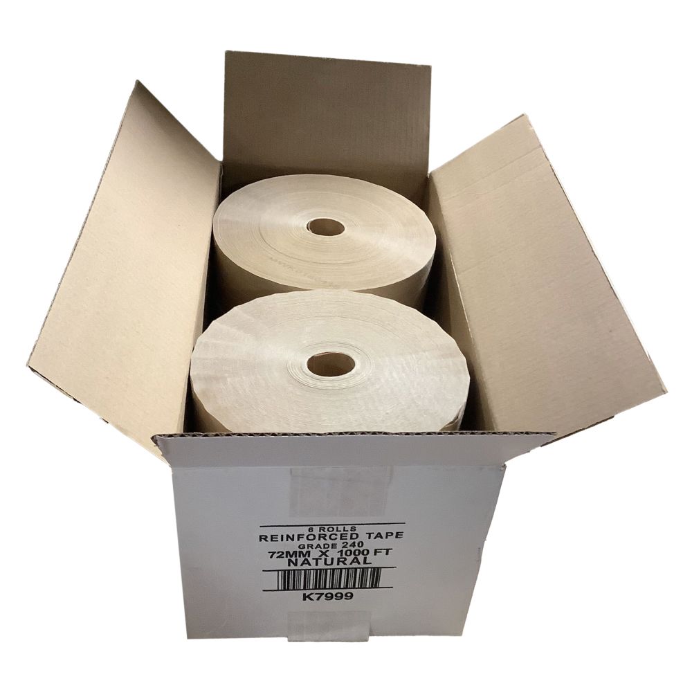 Central Water Activated Reinforced Tape 72mm x 1000 ft