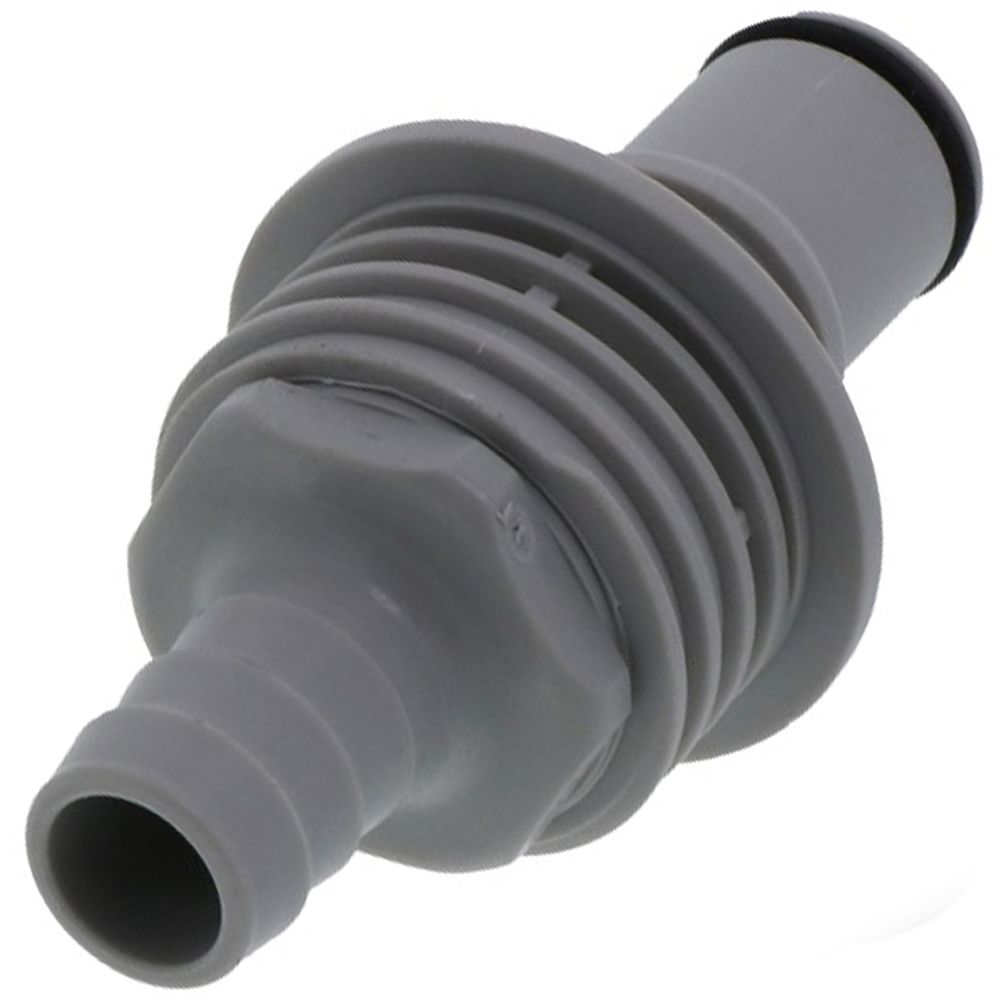 NS6D42008 Valved Panel Mount Hose Barb Coupling Insert 1/2 ID Barb