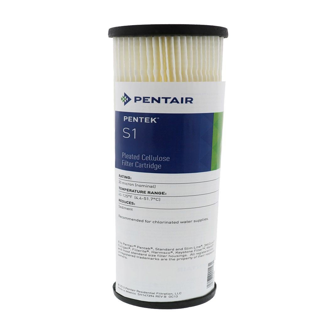 9-3/4" Pentek S1 Pleated Cellulose 20 mic Filter