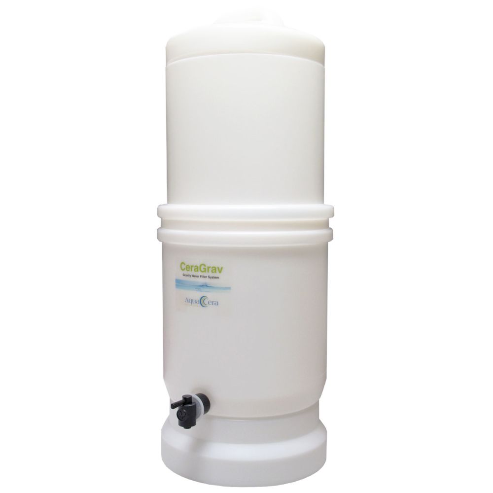 AquaCera CeraGrav LP5 Gravity Water Filter System