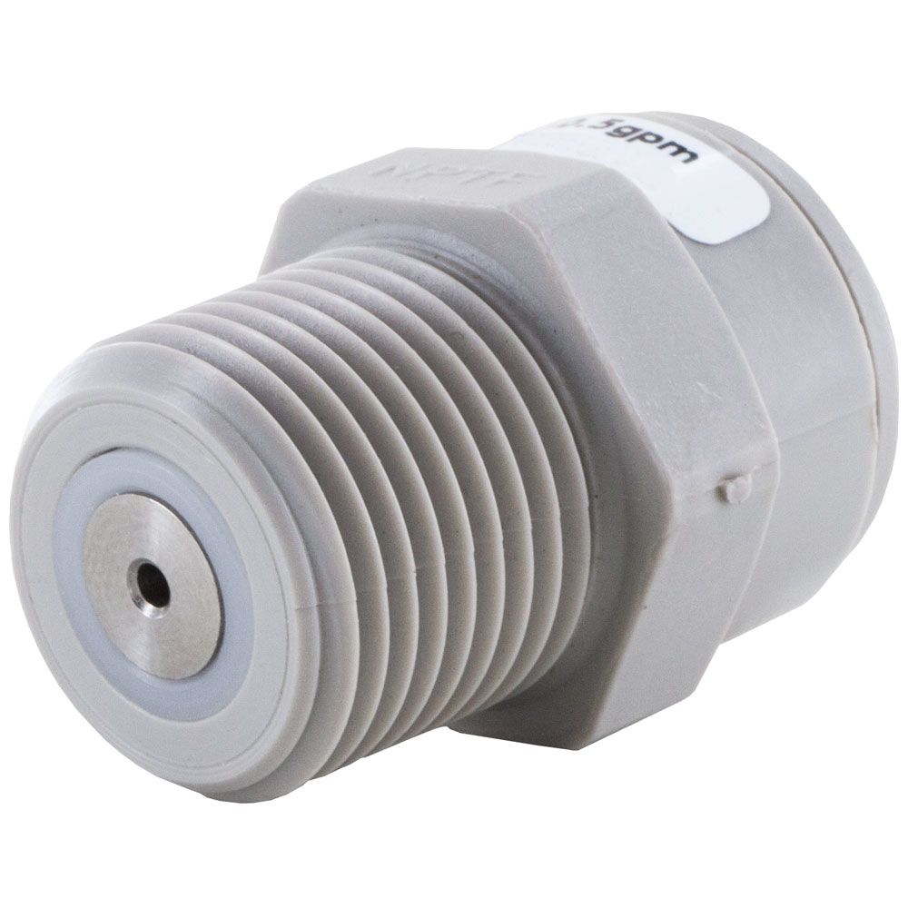 Everpure Compatible Flow Control - 1/2 gpm 3/8 QC x 3/8 MNPT