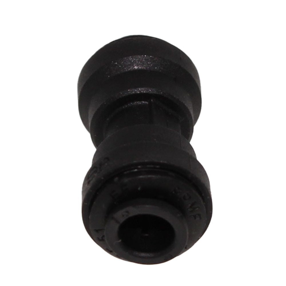 John Guest Union Connector Black Polypropylene - 1/4
