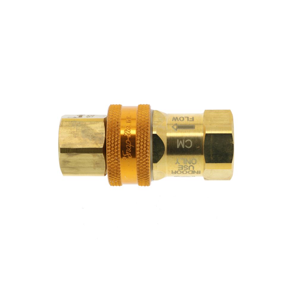 T&S Brass AG-5D Gas Appliance Connectors, Quick Disconnect, 3/4"