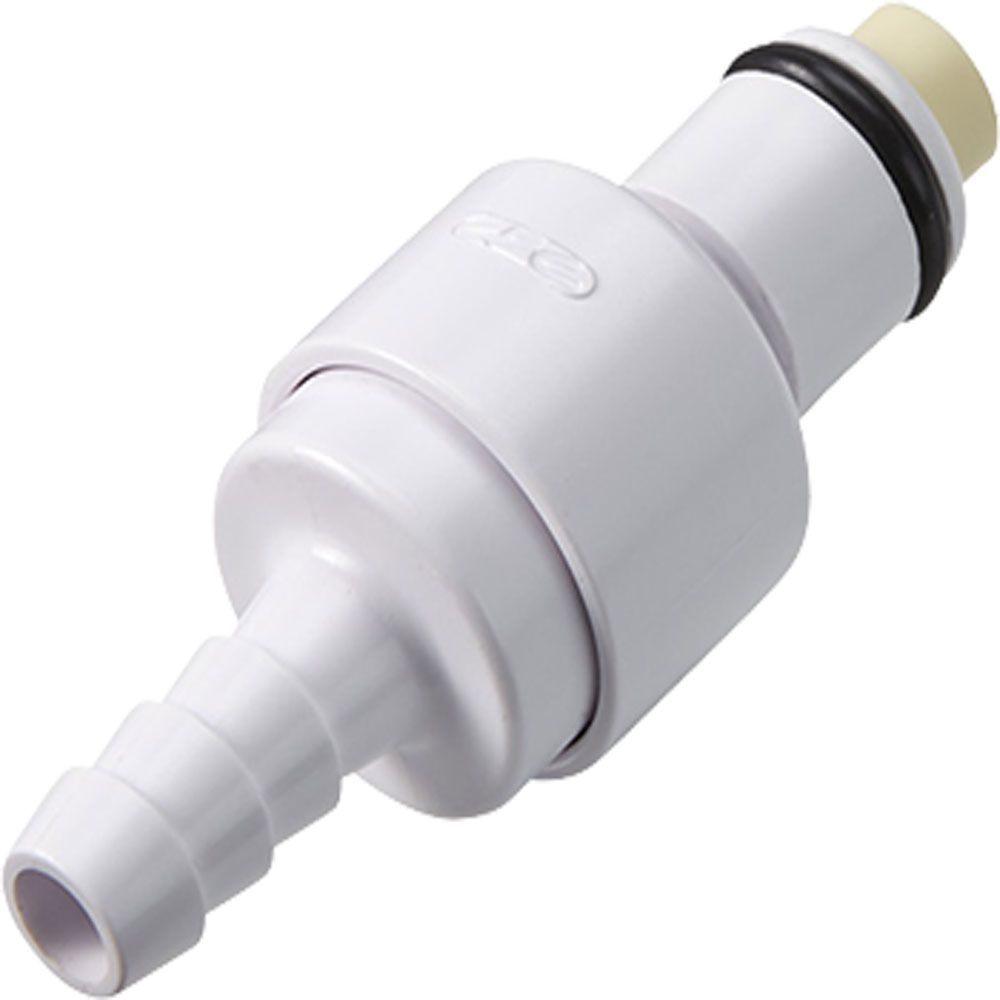 PLCD2200406 Valved In-Line Hose Barb Coupling Insert 1/4 ID Barb