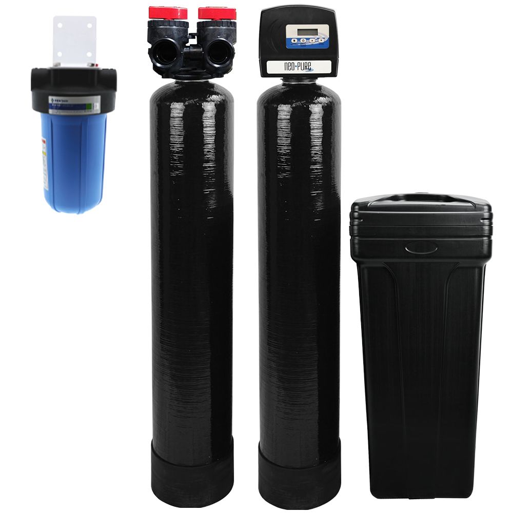 Whole House System with High Efficiency Softener for 1-2 Bathrooms