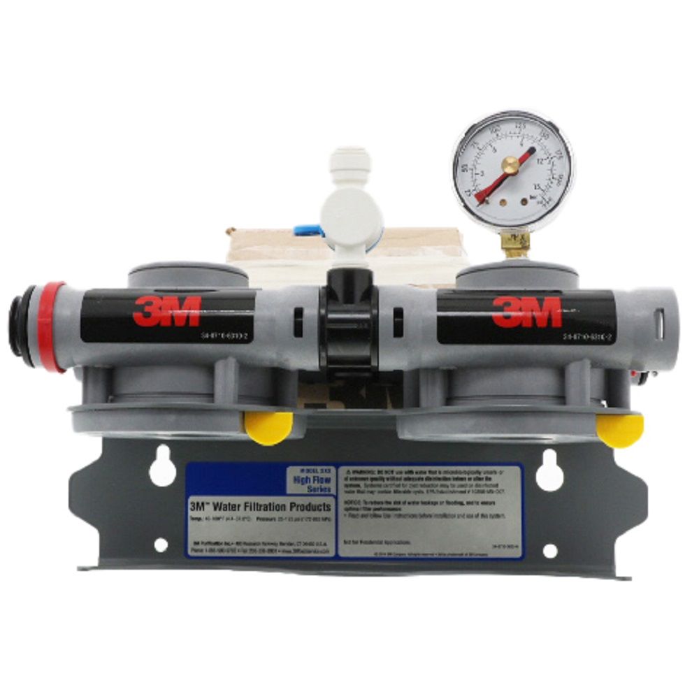 3M Water Filtration 3/4" MNPT, Dual Head, Parallel Flow