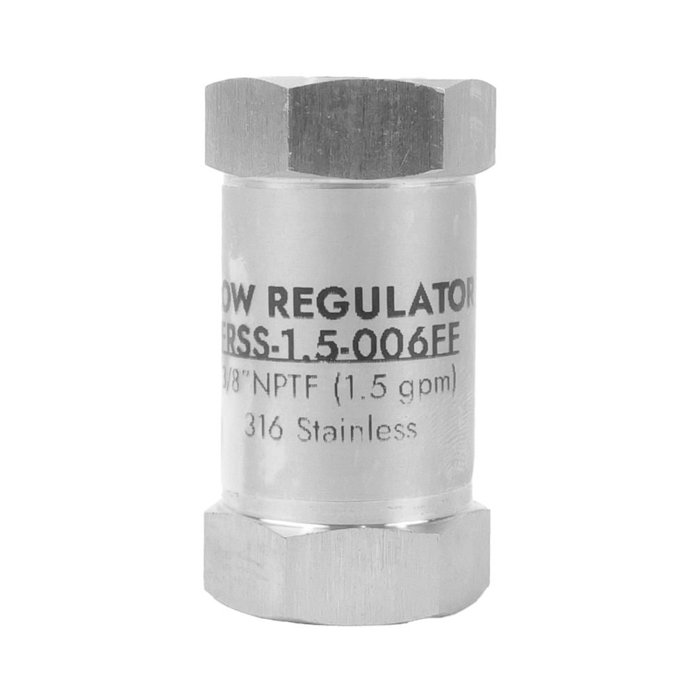 neoFlo Stainless Steel Flow Control 1.5 gpm 316SS 3/8 FPT
