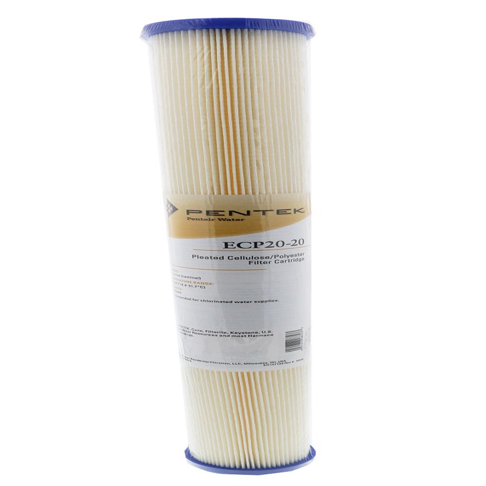 20" Pentek Pleated Cellulose-Polyester ECP20-20 20 mic Filter