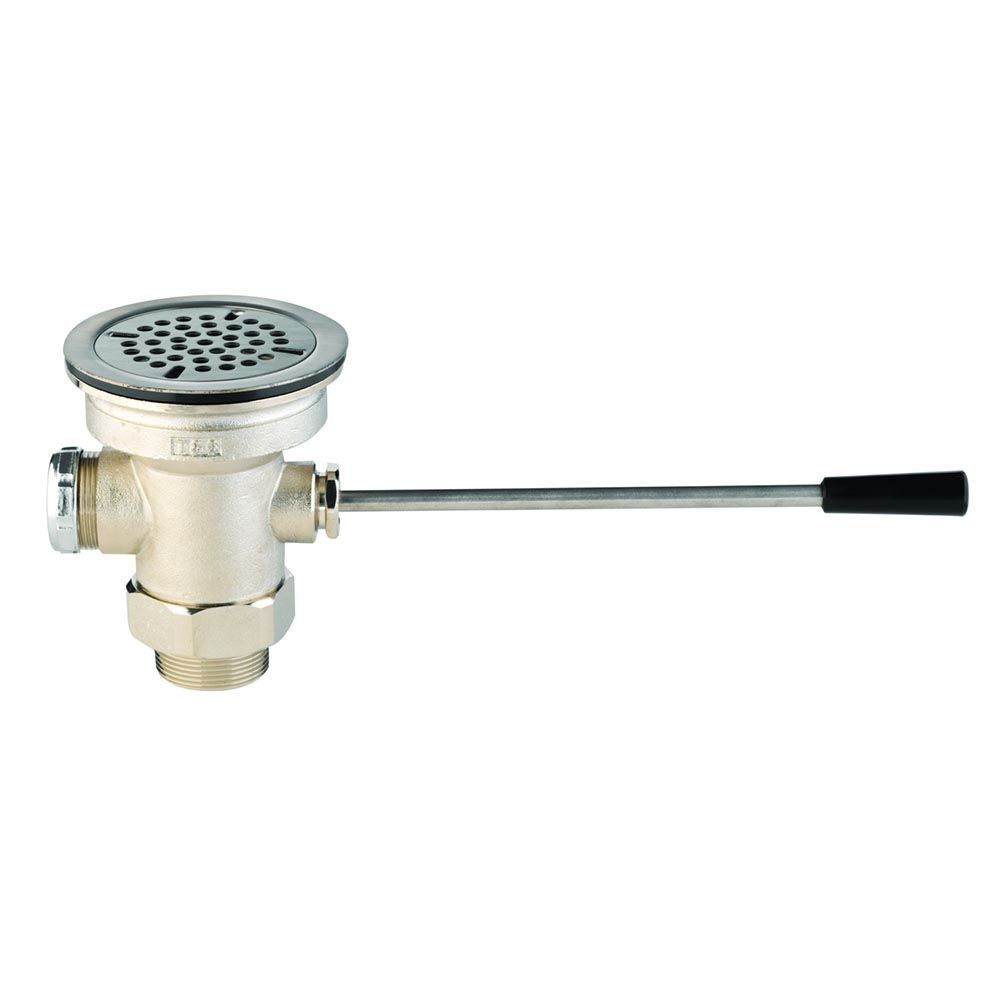 T&S Brass B-3972 Lever Waste Valve, 3-1/2" Sink Open