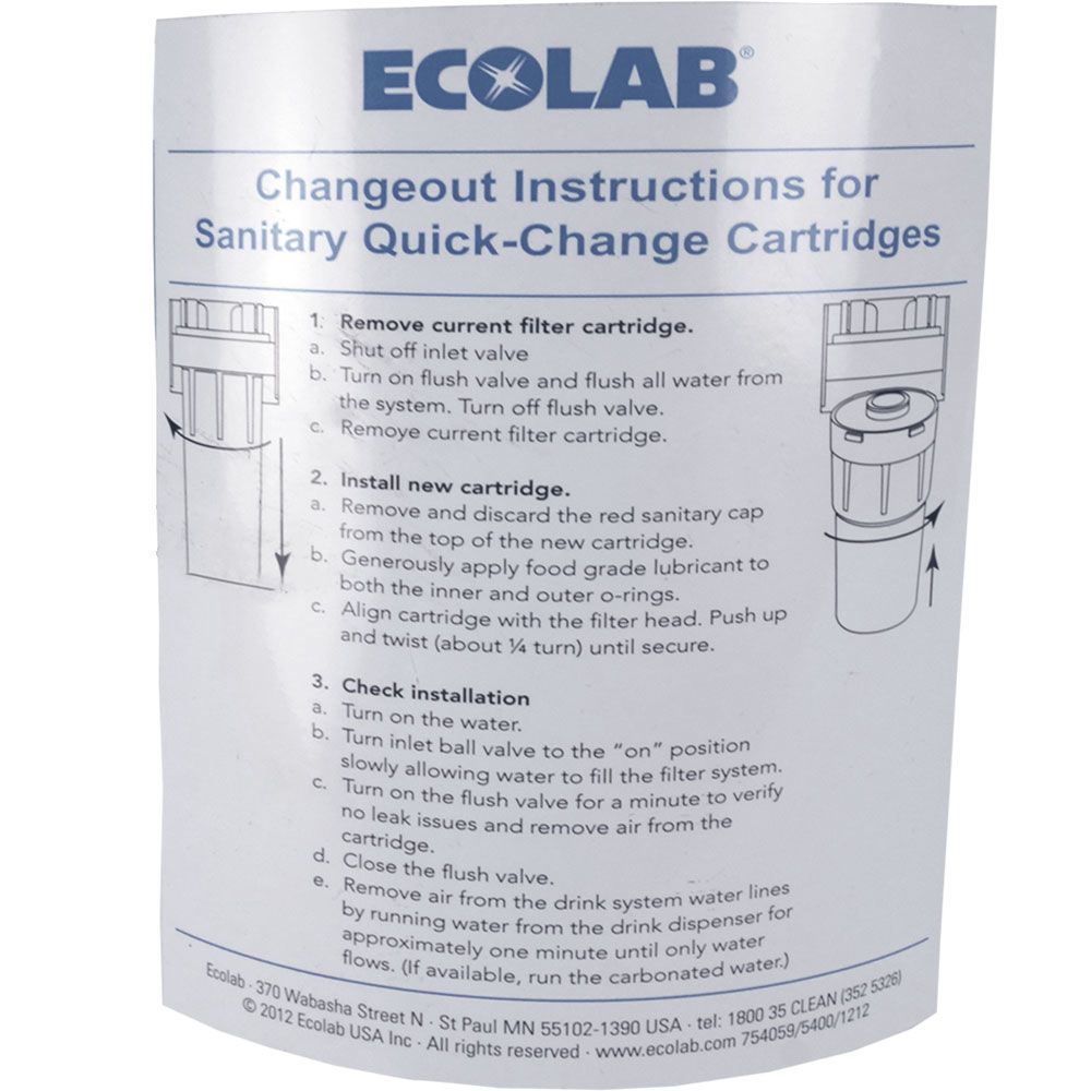 Ecolab ECO-T014S 14" CTO, Cyst, Scale 7 GPM 0.5 Micron