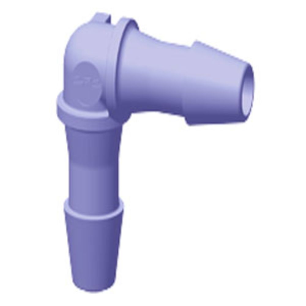 HE591 Elbow Fitting Purple Tint Polycarbonate 5/32 HB X 5/32 HB