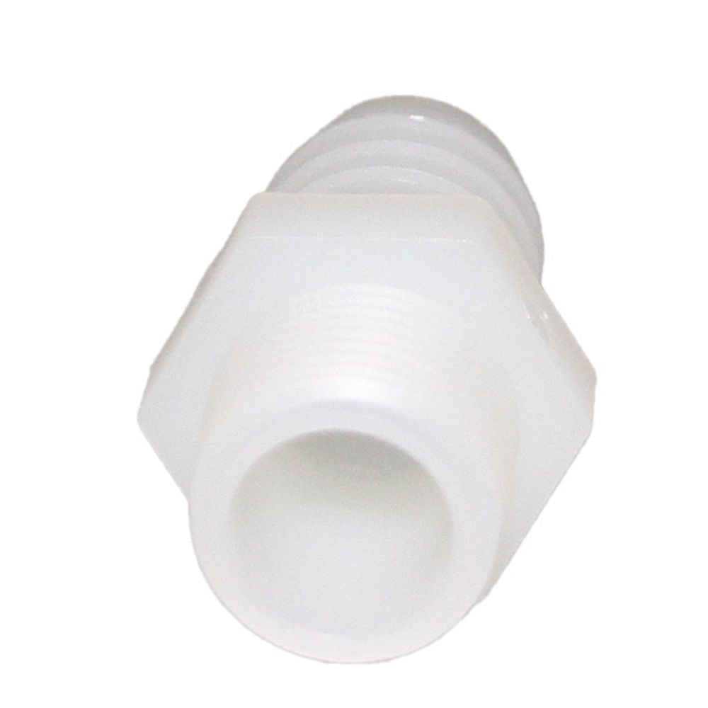 Male Barb Adapter - 5/8 ID x 3/8 MNPT - Natural Nylon