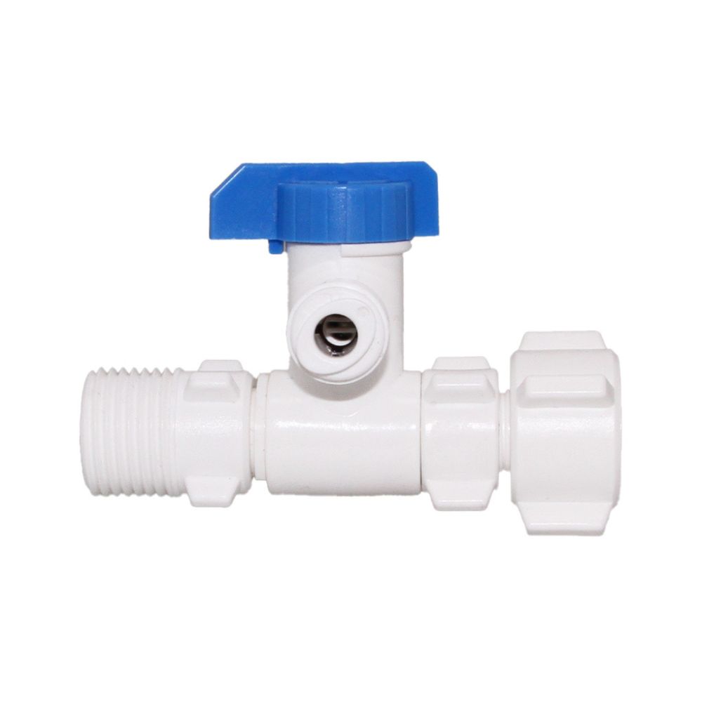 Angle Stop Adapter 3/8" Compression x 3/8" QC Valve - 1/2" NPS Adapter