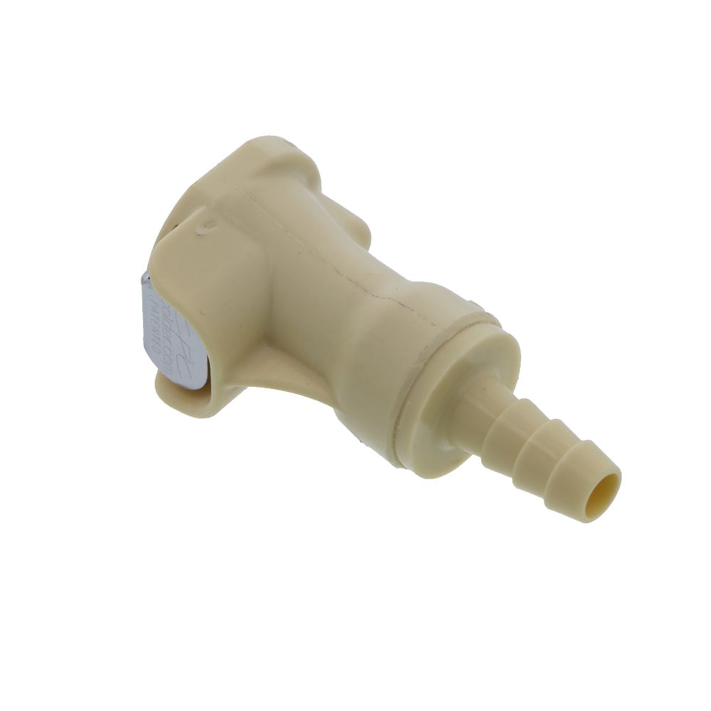 PLCD1700412 Valved In-Line Hose Barb Coupling Body 1/4 ID Barb