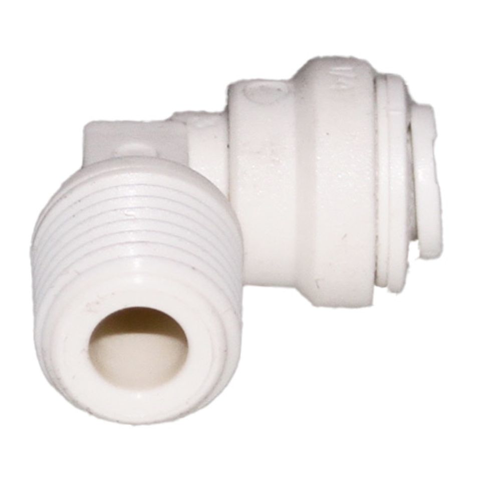 John Guest Fixed Elbow NPTF Polypro - 1/4 x 1/4 NPTF