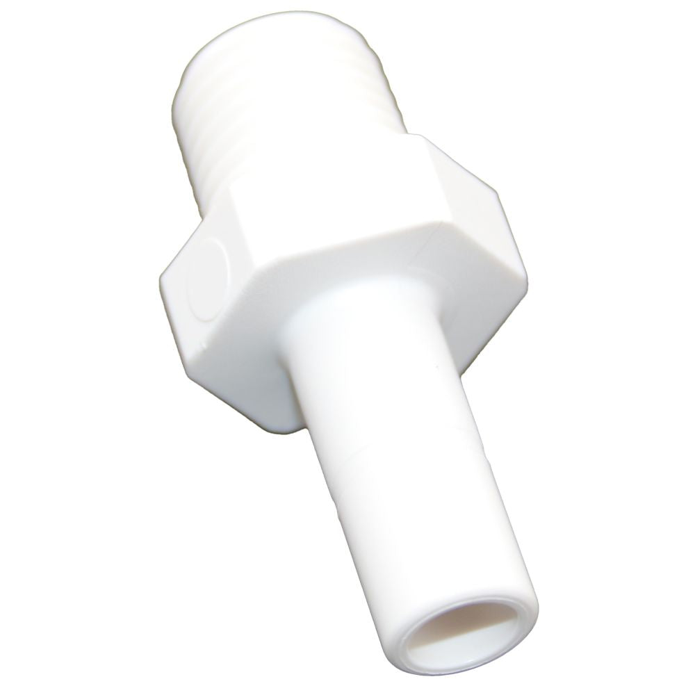 NeoFit - Polypropylene Natural White Stem Adapter 3/8" Stem x 1/4" NPTF