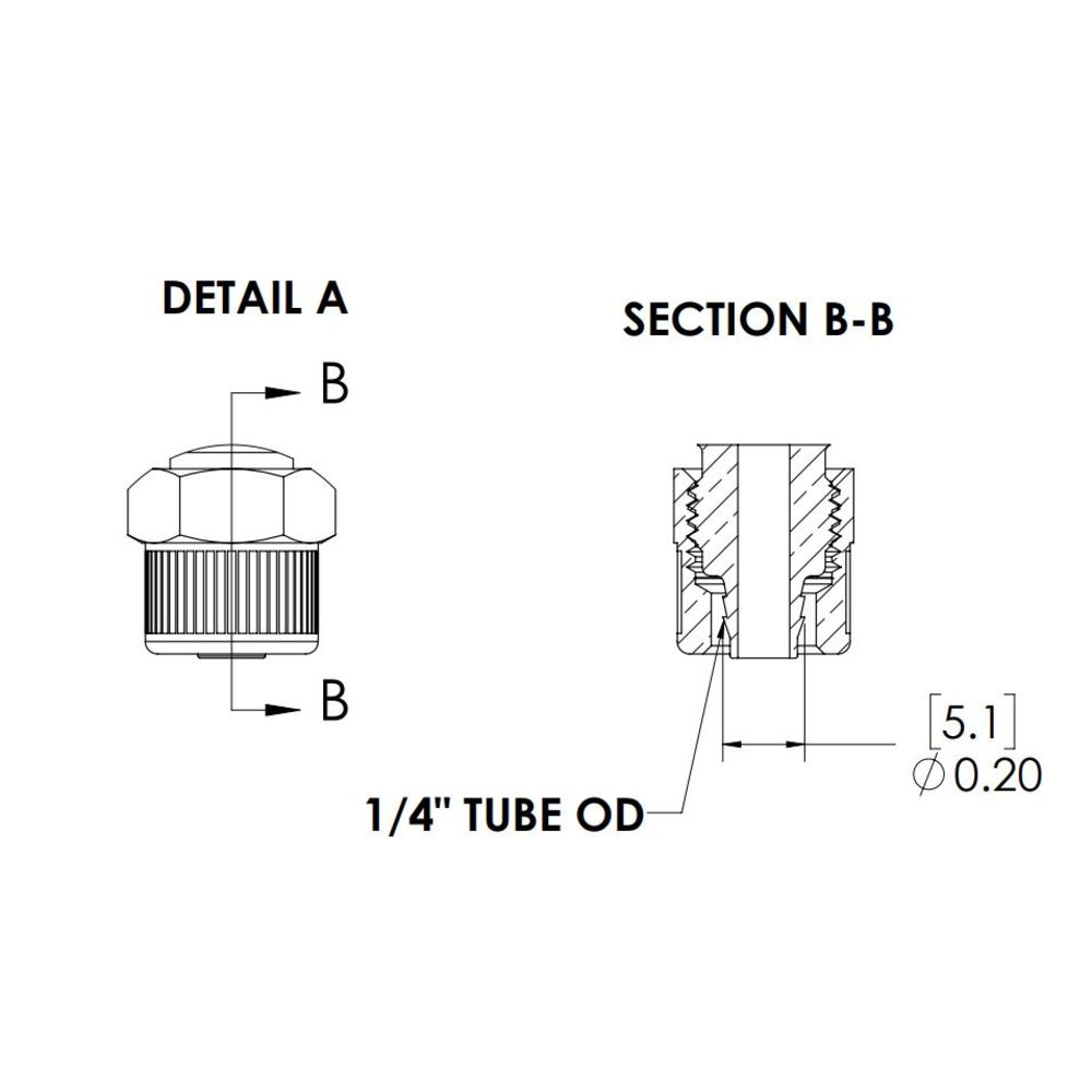 LinkTech 40CB Series Elbow Male, Valved, 1/4" PTF, Chrome Brass