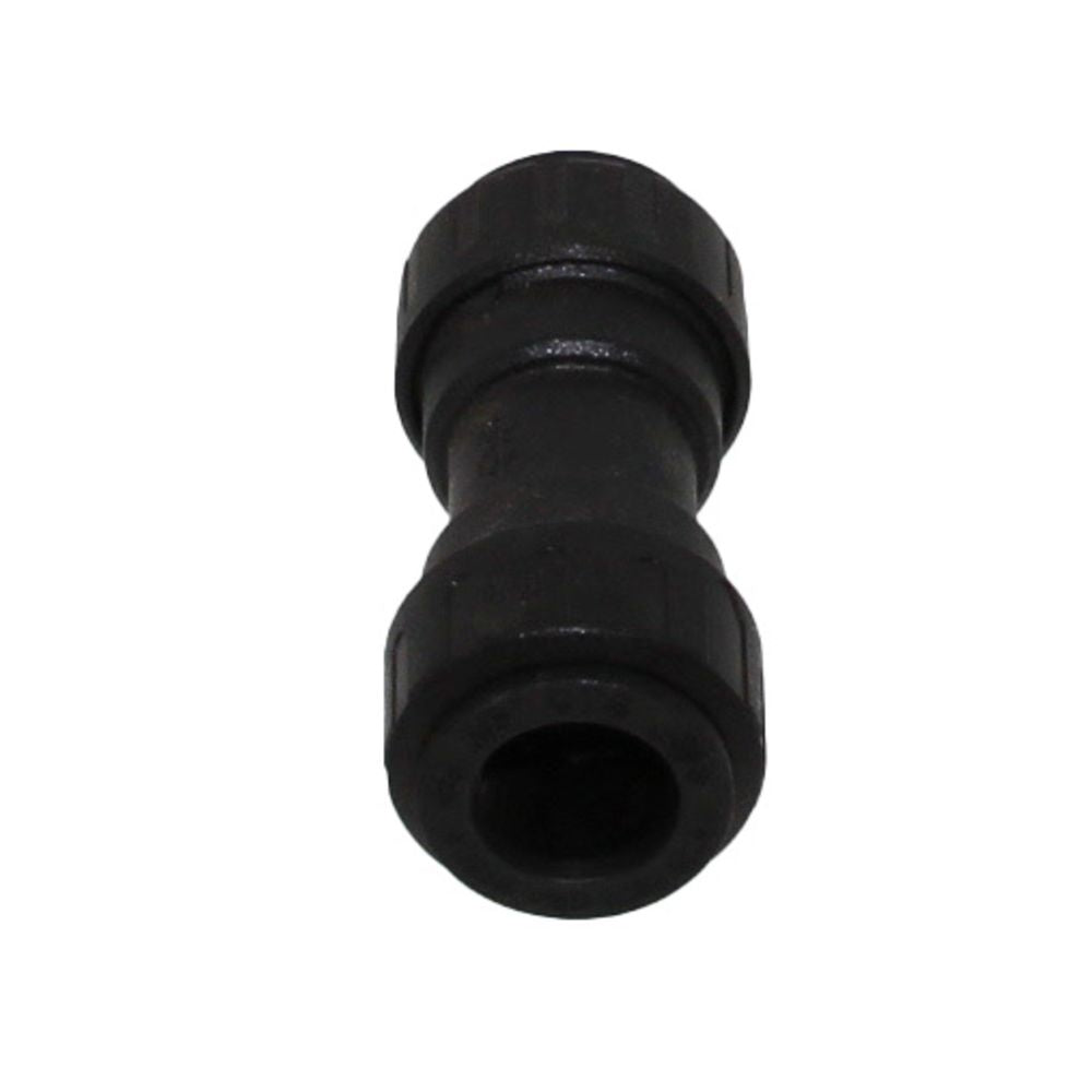 John Guest ProLock Black Reducing Coupler - 1/2 CTS x 3/8 CTS