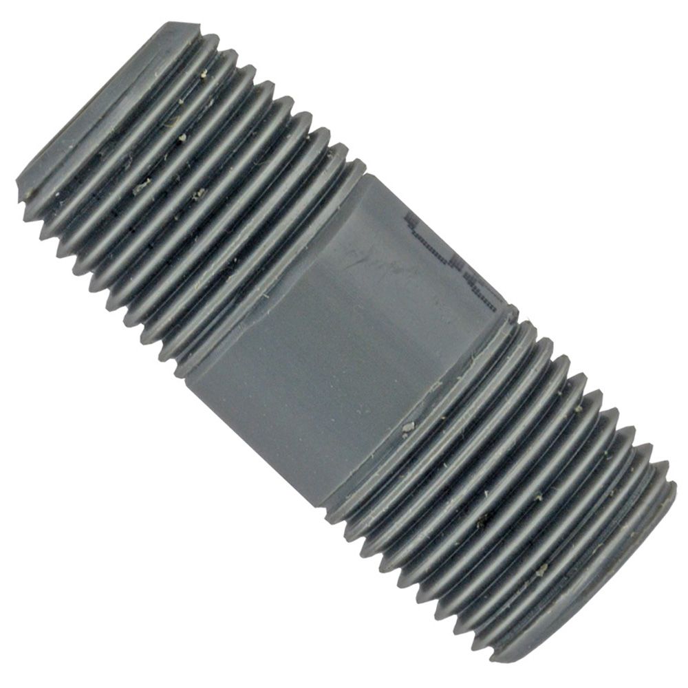 Schedule 80 PVC Nipple 1/2" MIP x 2"