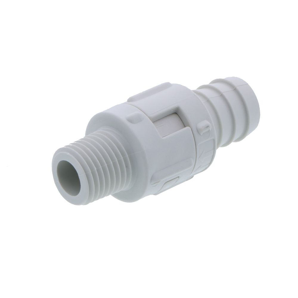 Colder DrumQuik 2879801 Vent Check Valve 1/2 Hose Barb x 1/4 MNPT Viton O-Ring