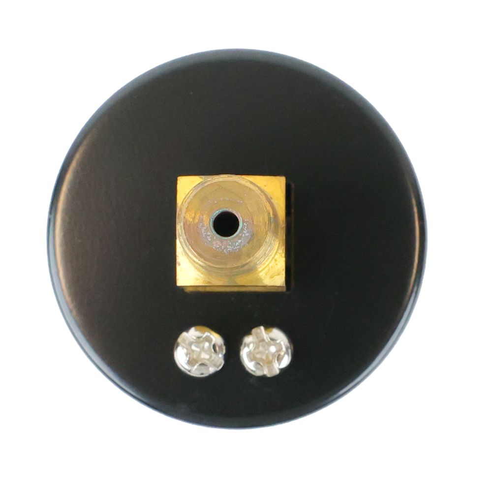 Water Pressure Gauge 30 PSI, 1/8" MPT, 1.5" Glass Dial, Center Mount, Chrome Plated Case