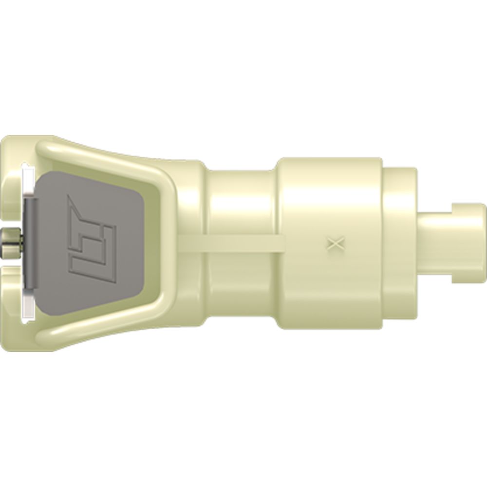 LinkTech 20PP Series Straight Female, Valved, 1/16" HB, Molded Grey Color, Polypropylene, EPDM