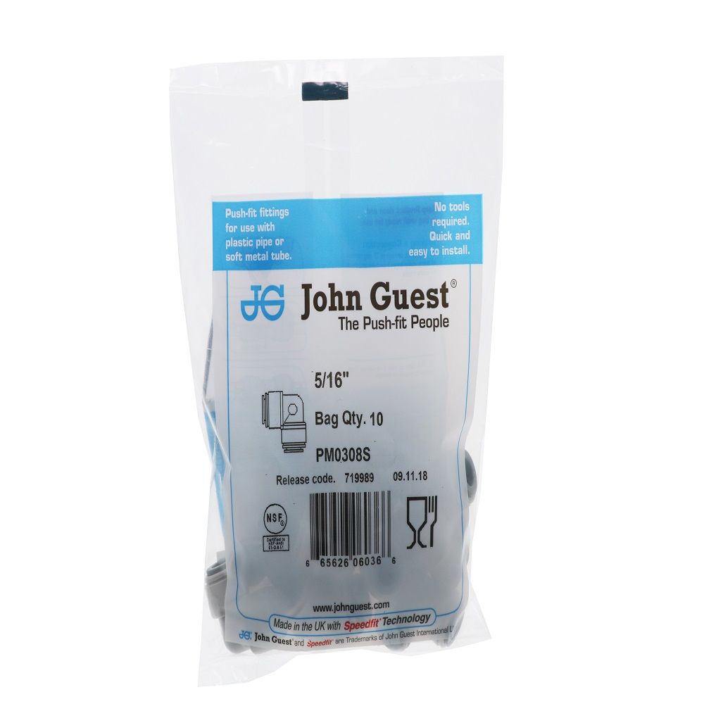 John Guest Union Elbow - 5/16