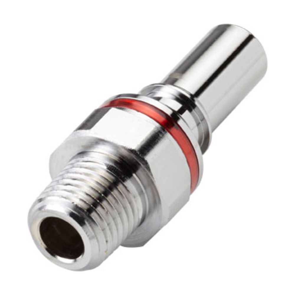 LQ4D24006RED Valved Pipe Thread Liquid Cooling Coupling Insert 3/8 NPT Warm Red