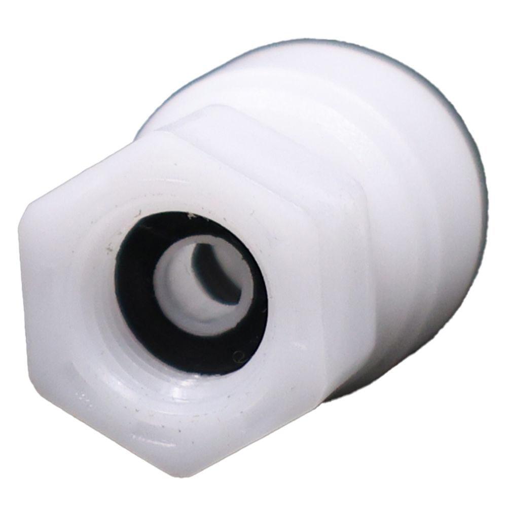 NeoFit - Acetal Natural White Female Adapter 3/8" tube x 7/16-24 UNS -Cone Type