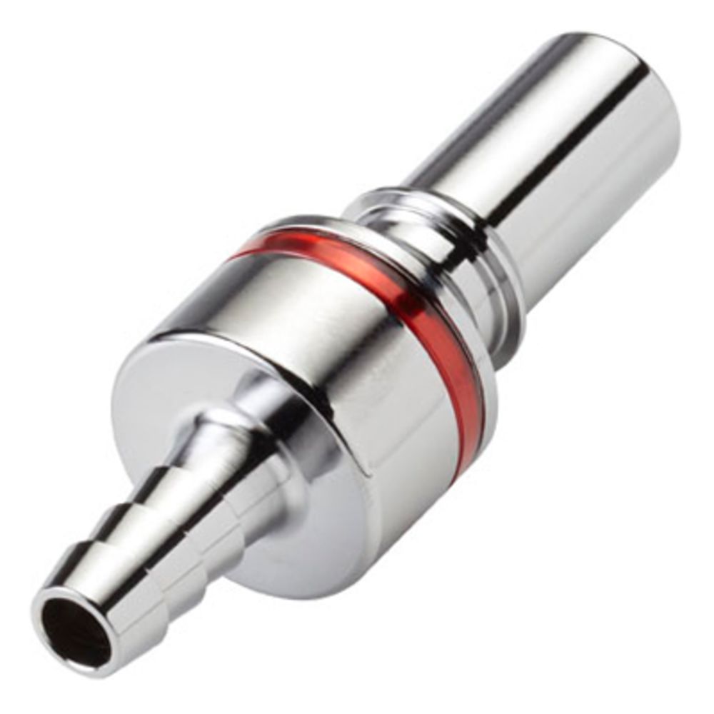 LQ4D22006RED Valved In-Line Liquid Cooling Coupling Insert 3/8 ID Barb Warm Red