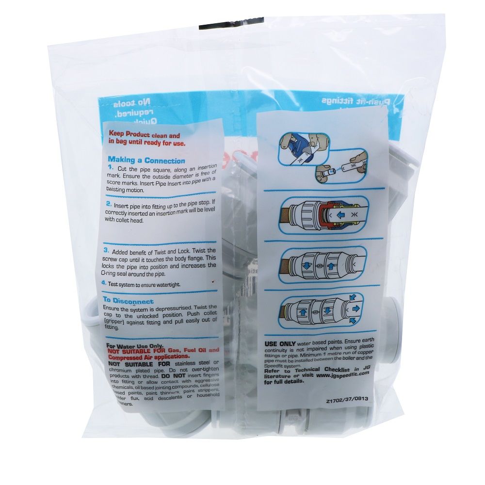 John Guest Union Connector - 22mm