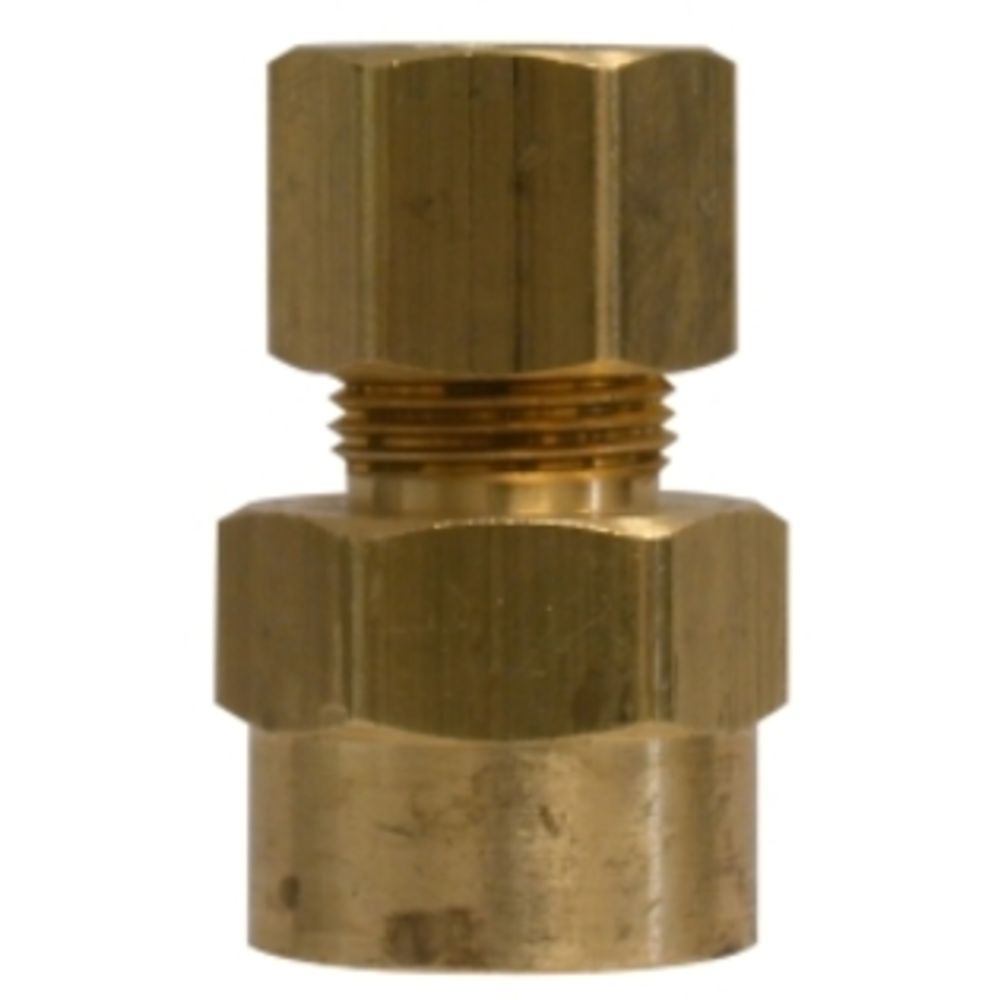 Brass 1/4" X 1/4" Compression X FIP Adapter
