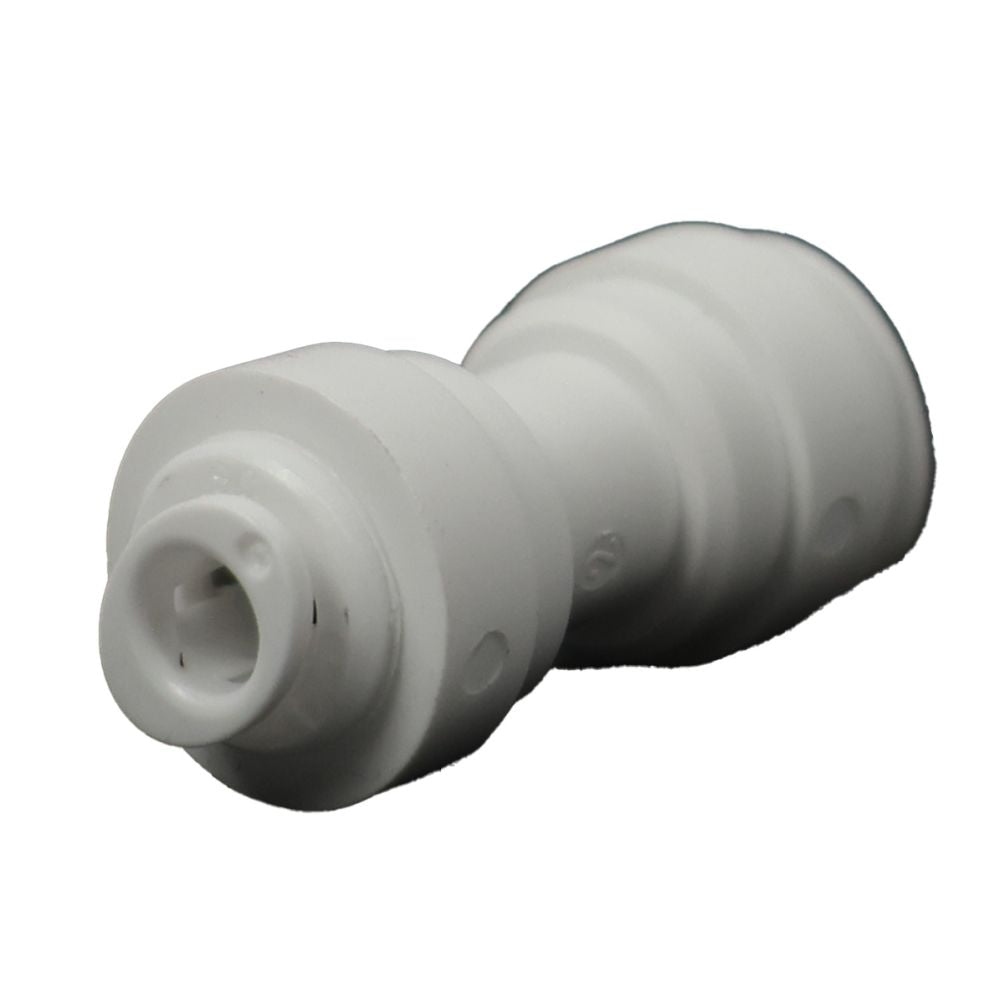 Union Connector Acetal 3/8 qc x 1/4 qc