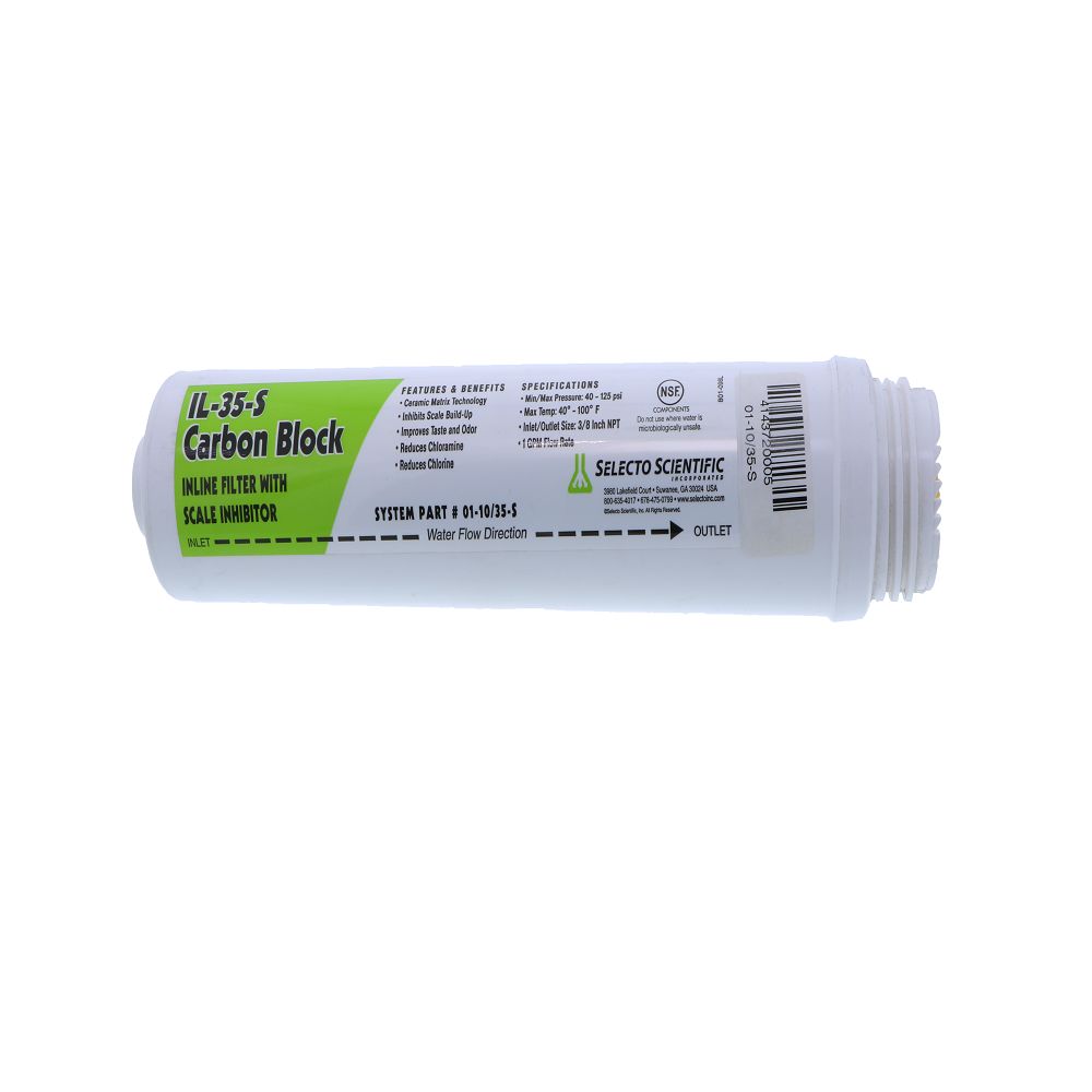 Kinetico 01-10/35 IL-35 Inline Replacement Filter Cartridge With Scale Inhibitor 1 Mic