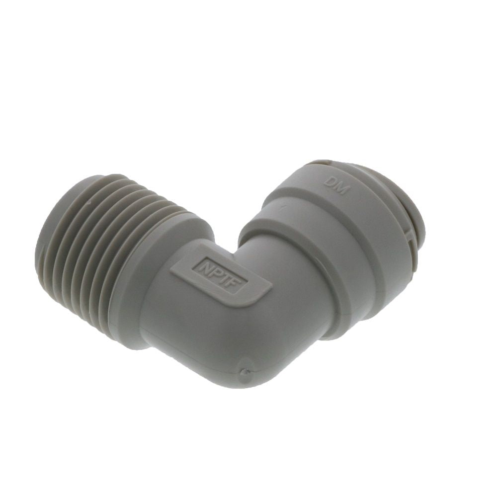 DMfit Elbow Male Connector - 1/2 Push-in x 1/2 NPTF
