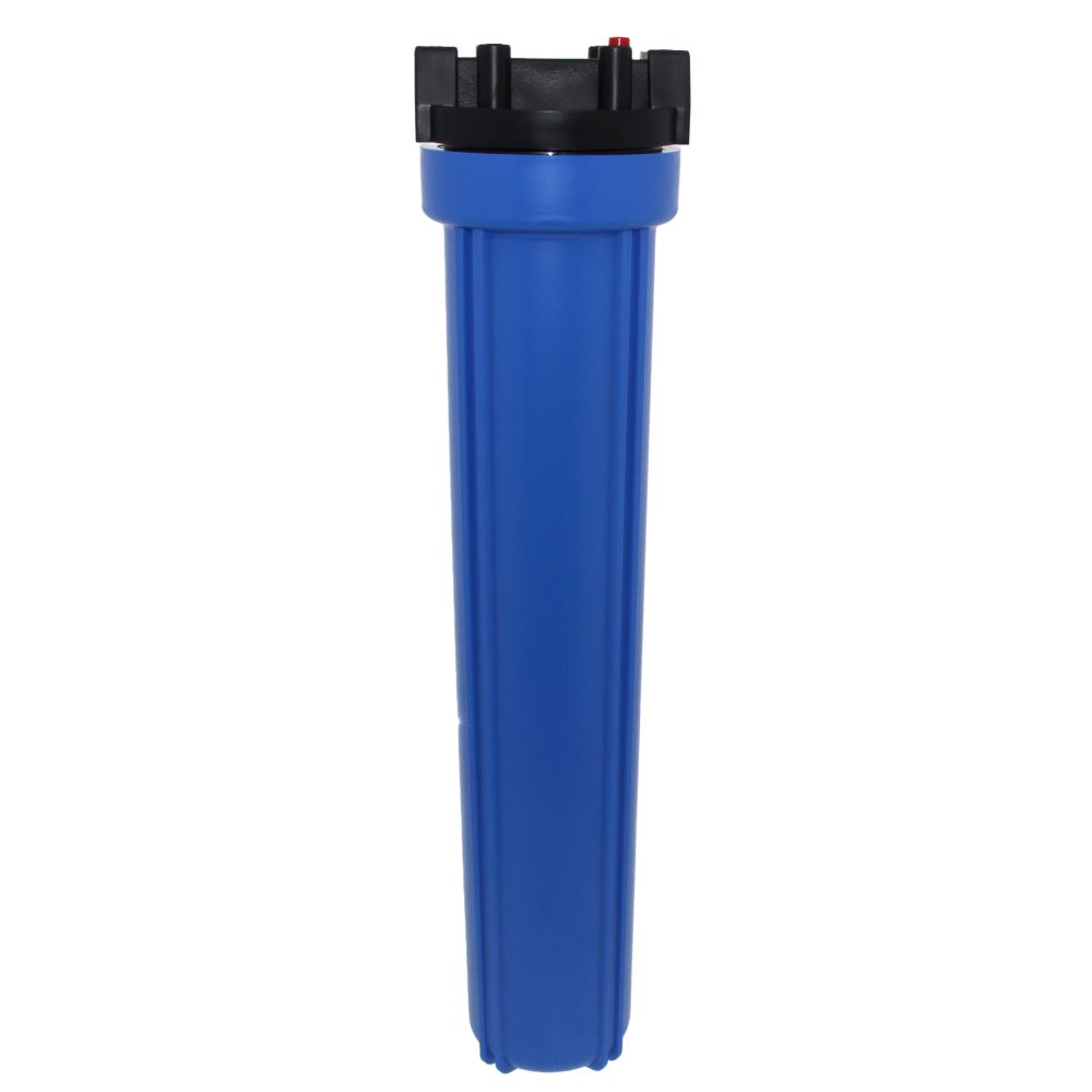 20" Neo-Pure Standard Water Filter Housing Black/Blue with Pressure Relief - 3/4" FPT