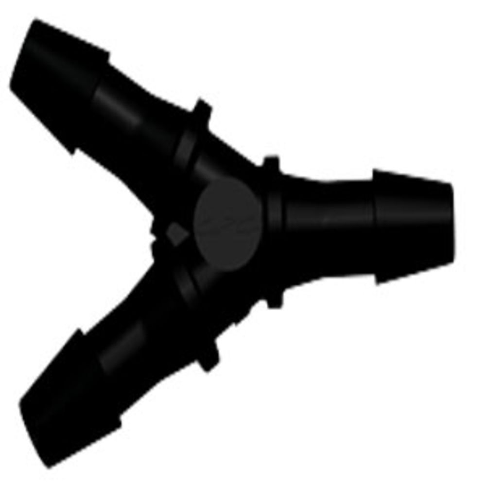 HY531 Y Fitting Black Nylon 5/32 HB X 5/32 HB X 5/32 HB