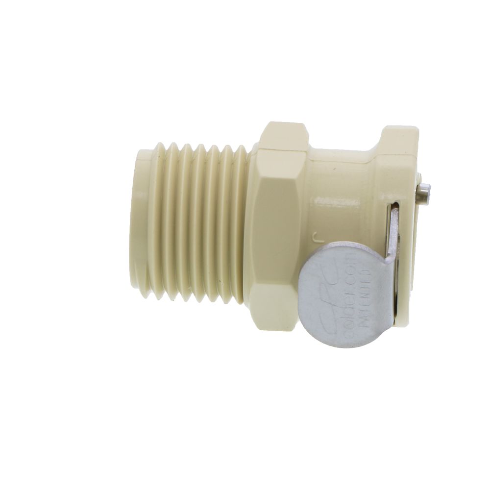 PLCD1000612 Valved Male Thread Coupling Body 3/8 NPT