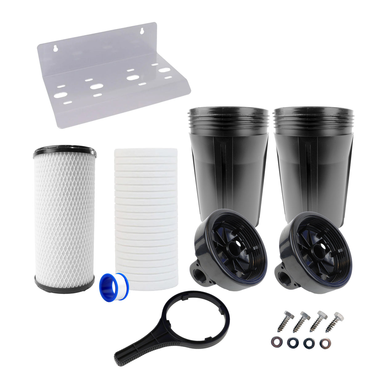 neoPure 10" BB Twin Series Filter Housing DIY 1" PR 5 mic