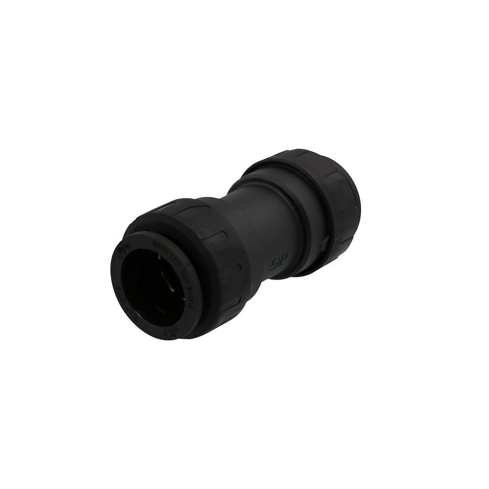 John Guest ProLock Black Coupler - 3/4 CTS