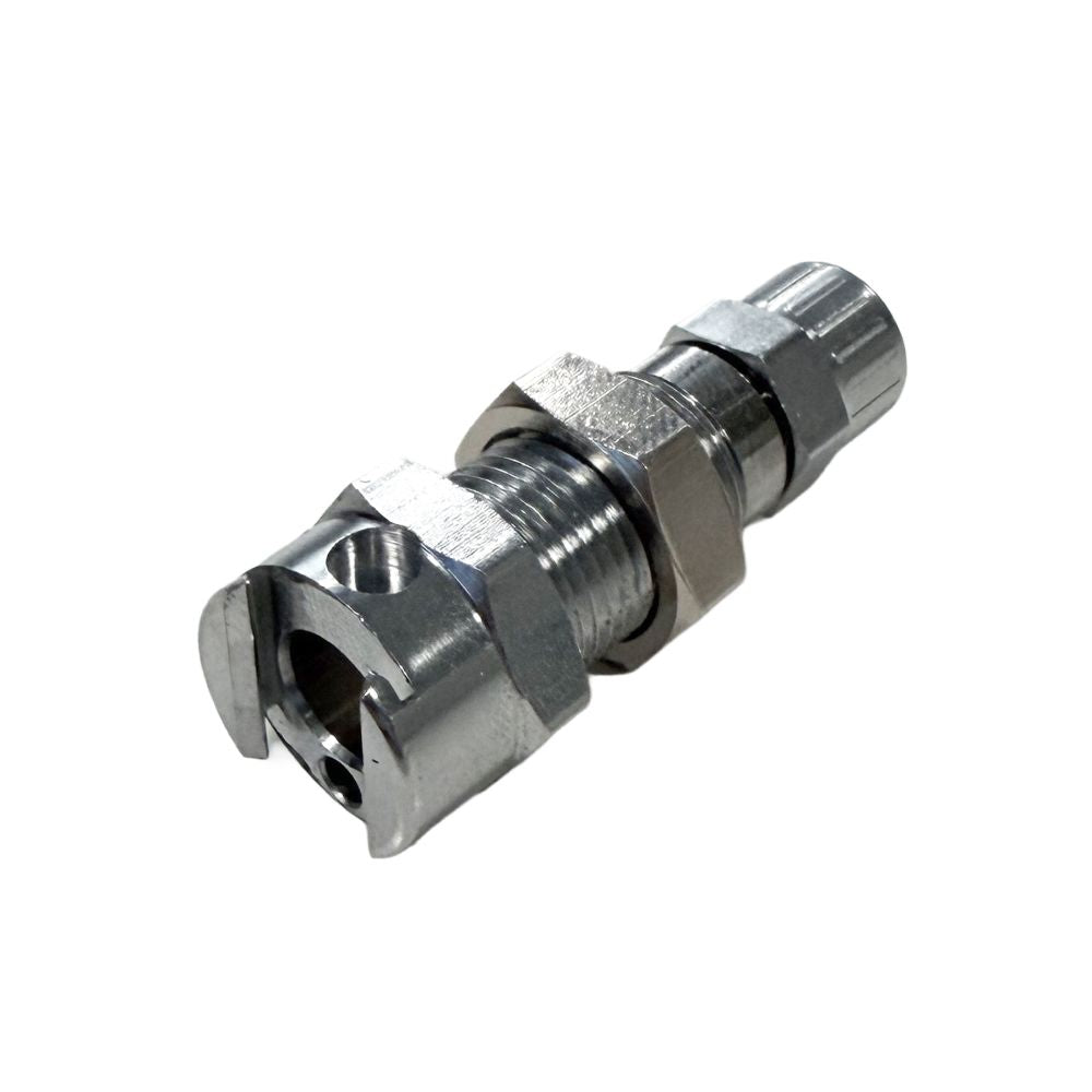 Multi-Mount Valved PTF Coupling Body - 1/4 PTF Chrome