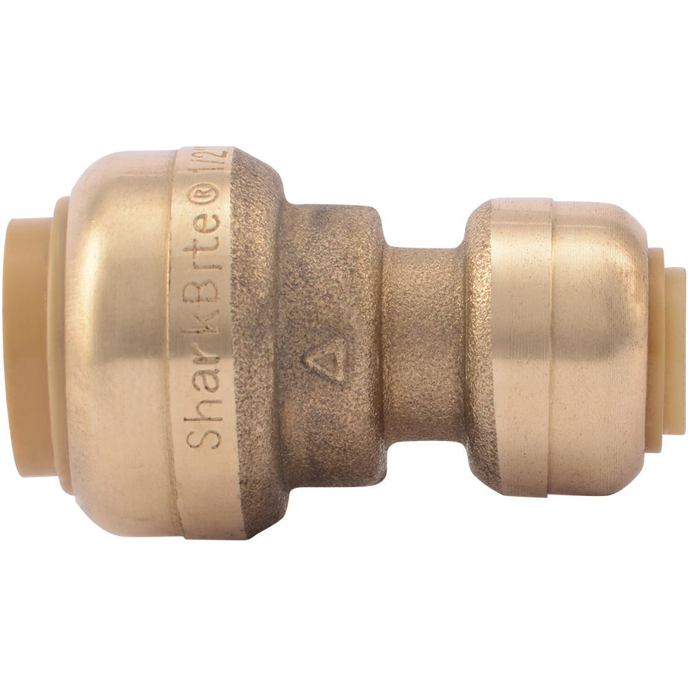 SharkBite® U050LF Lead-Free Brass Push-to-Connect Reducer Coupling - 1/4" x 1/2"